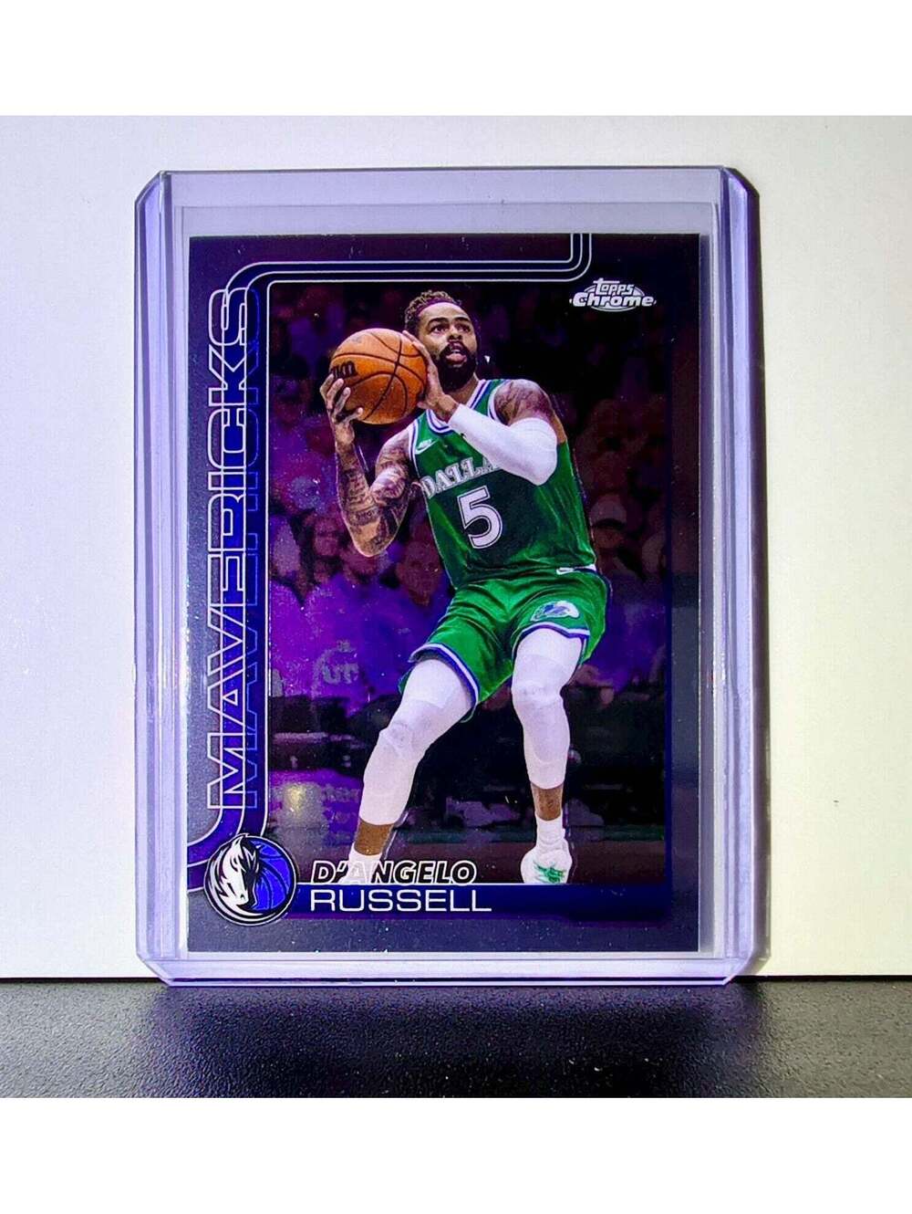 DeAngelo Russell 2025-26 NBA Topps Chrome Update #90 Basketball Card Mavericks